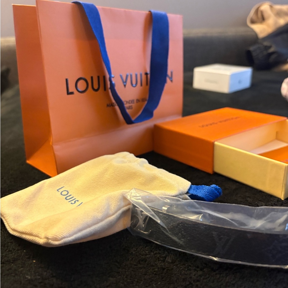 Louis Vuitton Orange Shopping Bag